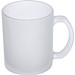 Kaffeetasse weiß gefrostet, 300 ml, transparent