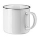 Keramiktasse Camper, 360 ml, weiß