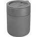 Keramiktrinkbecher mit Silikonhülle, 340ml , silbergrau