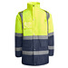 Kombinierter, gesteppter Parka Merak mit High Visibility, XXXL, navy/fluor yellow