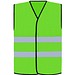 Korntex® Warnweste Comfort-Fit Soltau, Schwarzer Saum, L/XL, Neongrün