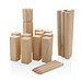 Kubb Wikingerschach-Spiel aus Holz, braun
