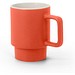 KUERTEN. Keramikbecher mit matter Oberfläche 330 ml, Rot