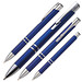 Kugelschreiber Baltimore, blaue Mine, blau-metallic
