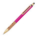 Kugelschreiber mit Korkgriffzone, pink