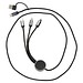Ladekabel mit Leuchtfunktion , schwarz