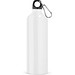 LANDSCAPE L. Aluminium-Sportflasche mit Karabiner 800 ml, Weiß