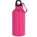 LANDSCAPE S. Aluminium-Sportflasche mit Karabiner 400 ml, Rosa