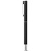 LEAH. Roll- und Kugelschreiber aus Aluminium (94% rAL) mit Clip, Schwarz