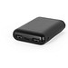 LEAKEY 8. Powerbank 8'000 mAh in recyceltem ABS (100% rABS), Schwarz