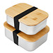 Lunchbox 1000 ml aus Edelstahl mit Bambus-Deckel