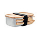 Lunchbox Edelstahl 600ml SAVANNA, Holz
