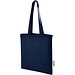 Madras 140 g/m² Baumwoll Tragetasche aus GRS recycelter Baumwolle, 7L, navy