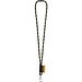 MANSFIELD. SET Lanyard NAUTIC Long (Ø 7 mm) mit 9 mm Schnappkarabiner und Ø 7 mm Sicherheitsverschluss, Schwarz/Gelb