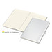 Geiger-Notes Match-Book Creme Bestseller Notizbuch A4 Cover-Star gloss, inkl. Druck, weiß