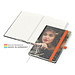 Geiger-Notes Match-Book green+blue Notizbuch A5 Natura Recycling, inkl. Druck, orange