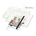 Geiger-Notes Match-Hybrid green+blue Notizbuch A5 Natura Recycling, inkl. Druck, schwarz