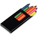 MEMLING. Bleistiftbox mit 6 Buntstiften, Schwarz