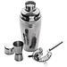 Metall-Cocktailset Messina 3-tlg., grau