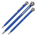 Metall-Drehkugelschreiber Crown, blaue Mine, Blau