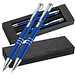 LANCE® Metall-Schreibset Minsk, blaue Mine, Blau metallic