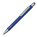 Metall-Touchkugelschreiber Rava Soft SILVER, blaue Mine, dunkelblau