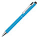 uma® Metall-Touchkugelschreiber Straight, blaue Mine, hellblau