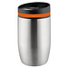 Metmaxx® Thermobecher CremaOfficina, silber/Ring orange