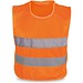 MIKE. Kinder Reflektorweste aus 100% Polyester, Orange