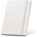 MILKY. A5-Notizblock mit Hardcover aus 100 % recyceltem Papier, Weiß