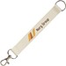 Mini Sublimation Schlüsselband mit Ring, weiss, 15mm