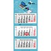 Geiger-Notes Monatskalender Maxi Light 3 Bestseller, Benelux, inkl. Druck, hellgrau