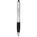 Nash RCS Stylus Kugelschreiber aus recyceltem Kunststoff mit farbigem Schaft und schwarzem Griff (schwarze Tinte), silber