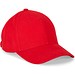 NATHAN. Kappe aus 100 % Baumwolle (260 g/m²) mit 6 Paneelen, Rot