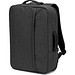 NIAMEY. Tasche aus hochdichtem, recyceltem 300D-Polyester für Laptop 15'6", Dunkelgrau