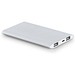 NOBEL. Powerbank 7'200 mAh aus Recyceltes Aluminium (100 % rAL), Satinsilber