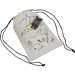 Non-Woven-Kordeltasche inkl. Wachsmalstiften, weiss