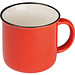 Nostalgietasse aus Keramik, 350ml, rot
