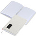 Notizbuch mit Steckfach A6, weiss