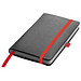 Notizbuch Retro, DIN A6, liniert, schwarz/rot