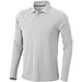 ELEVATE Herren Langarm Poloshirt Oakville, grau meliert, XXL