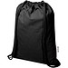 Oregon Blend 140 g/m² GRS-recycelter Turnbeutel 5 L, schwarz