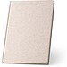 ORGANIC RIGID. Notizbuch A5 mit Hardcover aus Elefantendung (80%), Naturhell