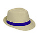 Panamahut Salvador, beige, blaues Hutband
