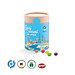 Papierdose Eco Maxi mit Skittles Kaubonbon, inkl. Druck