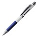 PENKO® Voll-Metall-Kugelschreiber Striscia, weiß/blau
