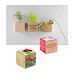 Pflanz-Holz Magnet mit Samen, Sommerblumenmischung, 1-seit. Druck