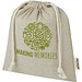 Pheebs 150?g/m2 GRS Zuziehbeutel aus Recyclingbaumwolle mittel 1,5 l, heather natur
