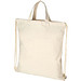 Pheebs Rucksack mit Kordelzug aus recycelter Baumwolle, 210 g/m², Natural