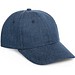 PHOEBE. Mütze aus Denim, Baumwolle und Polyester (300 g/m²), Blau